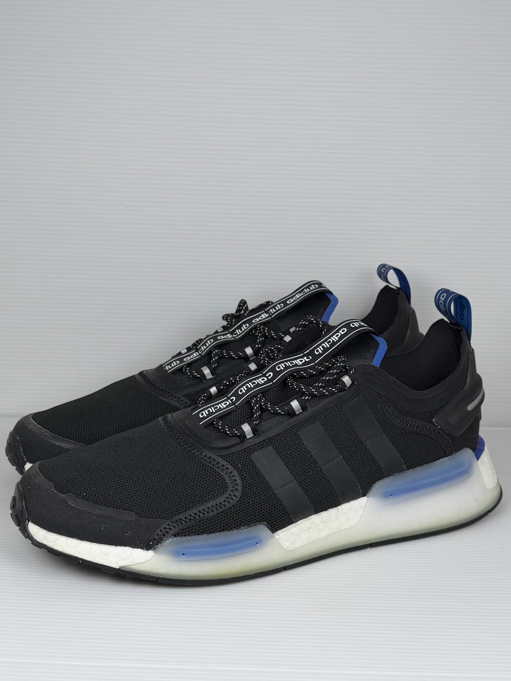 adidas NMD_V3 AdiClub Black Blue Boost Sneakers Men’s Size 13
